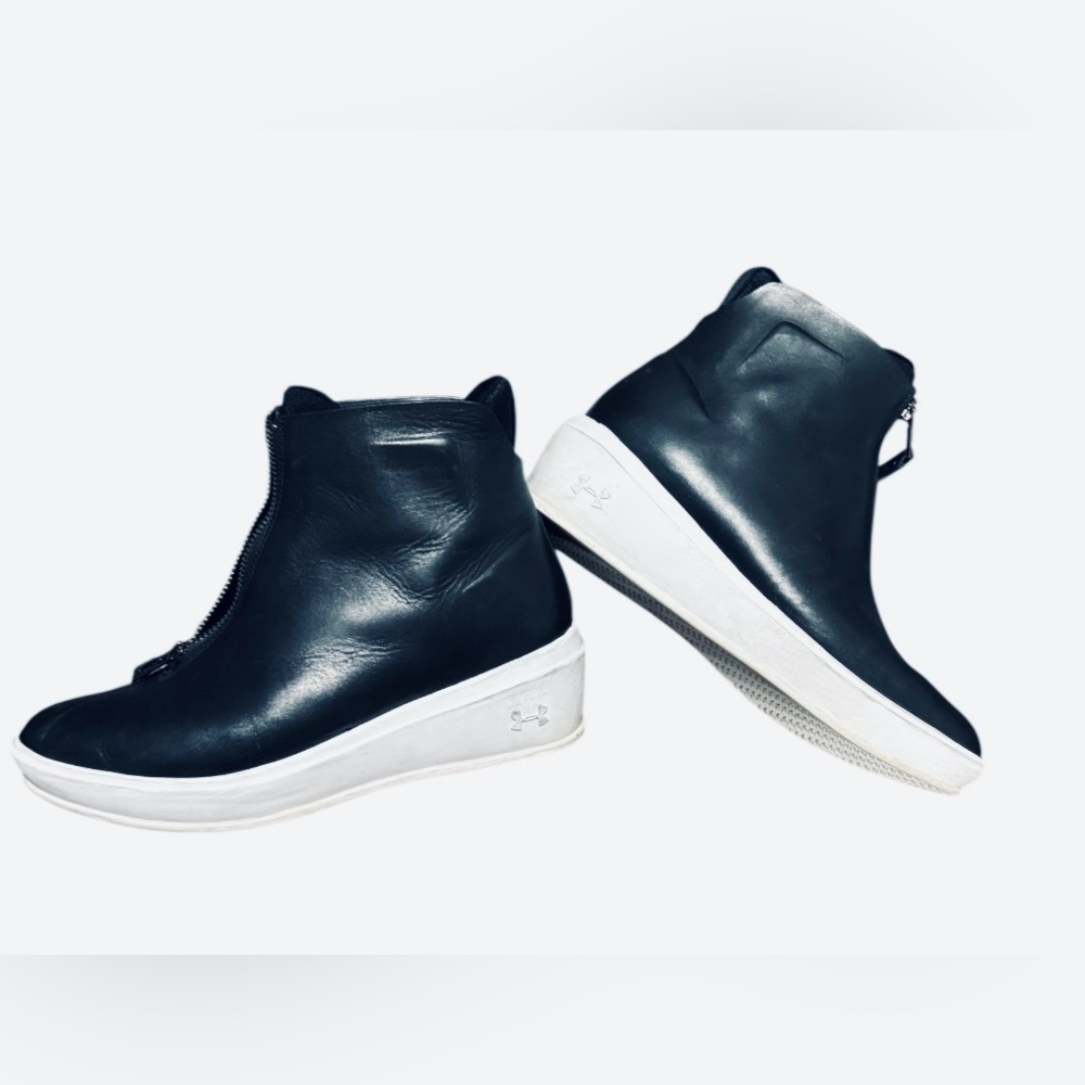 Under Armour Sportswear Leather Ankle Wedge Bootie - Picture 2 of 7